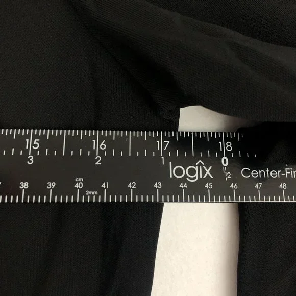 LRL Lauren Ralph Lauren Women's Size Medium Black Button Front Collared Dress - Picture 5 of 9